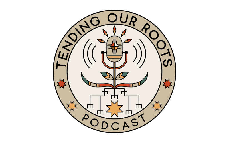 Tending Our Roots logo.